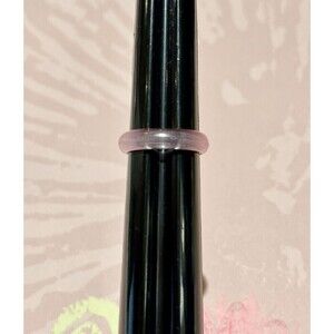 Translucent Pink Lucite Ring 8.75 Pinup Rockabilly Vintage